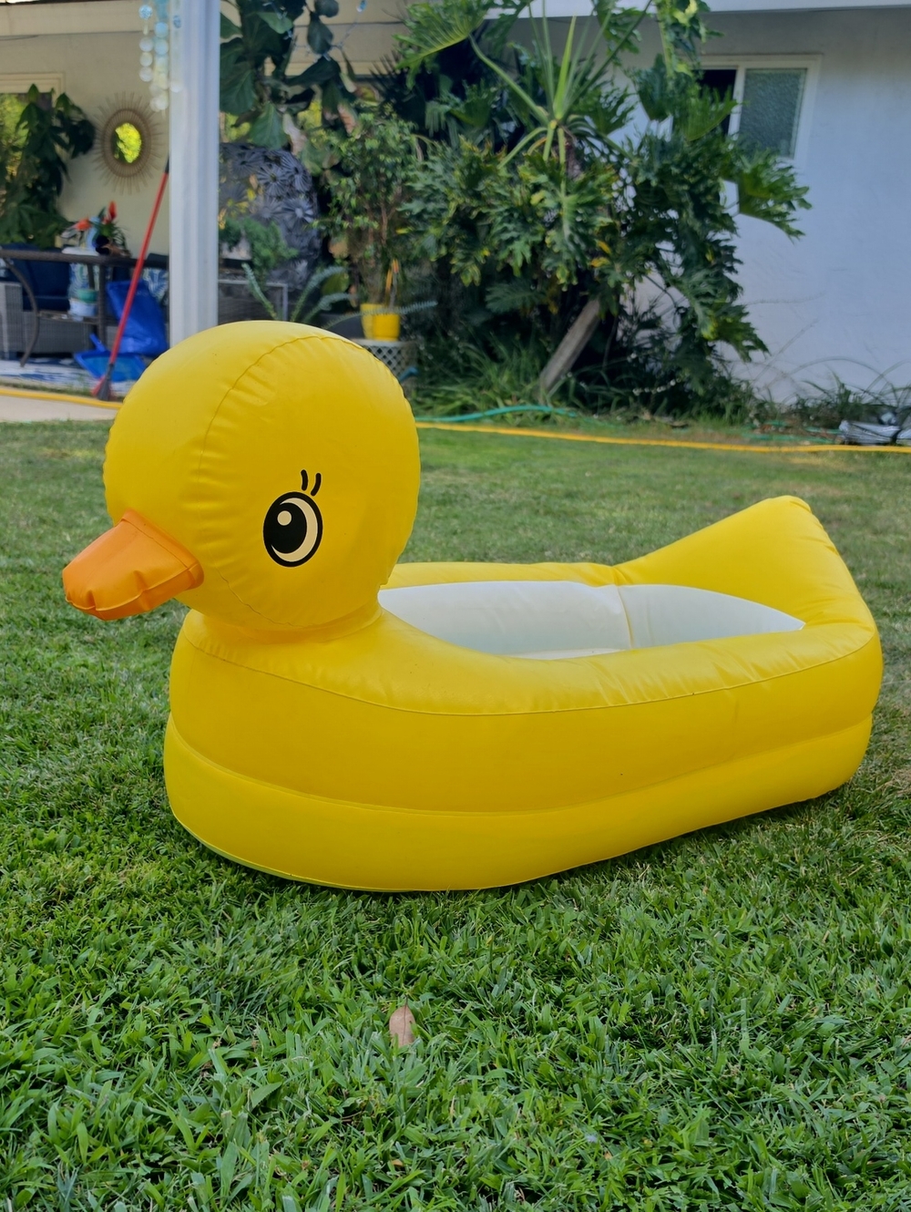 Yellow Inflatable Duck Kids Pets Pool